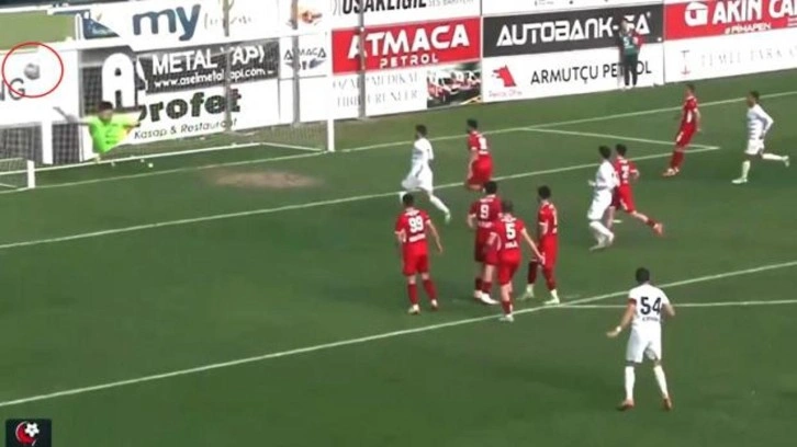 3. Lig'de skandal hakem kararı: Ağlara giden topun &ccedil;izgiyi ge&ccedil;mediğine h&uuml;kmetti