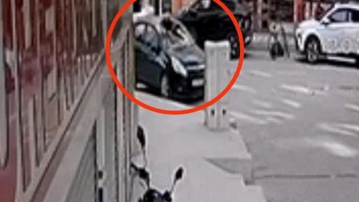 5. kattan düşen kız çocuğu kamerada! Mucize yaşandı