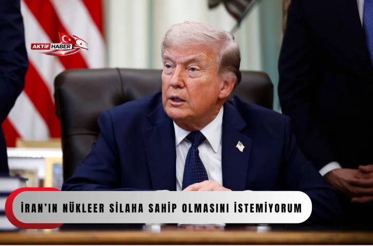 ABD Başkanı Donald Trump, İran'a y&ouml;nelik ablukaya ilişkin, "Ablukayı s&uuml;rd&uuml;rmemi istemiyorlar. Ben de ablukayı kaldırmak istemiyorum, &ccedil;&uuml;nk&uuml; onların n&uuml;kleer silaha sahip olmasını istemiyorum" dedi.