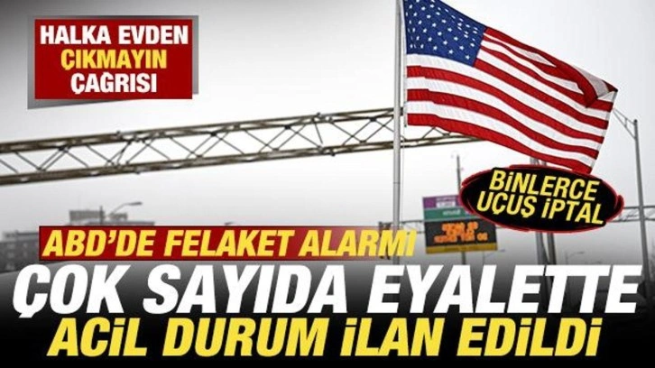 ABD'de tarihi felaket! Acil durum ilan edildi! Y&uuml;z milyonlarca kişi tehlikede! &Ouml;l&uuml;ler var