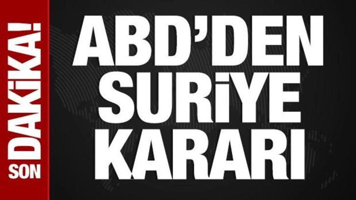 ABD, Suriye'ye yönelik yaptırımları kaldırdı