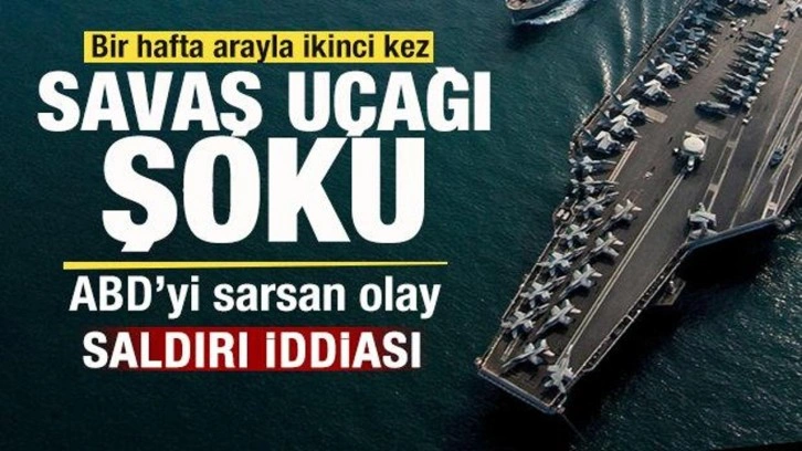 ABD'yi sarsan olay! Bir hafta arayla 2. kez savaş uçağı şoku! Saldırı iddiası