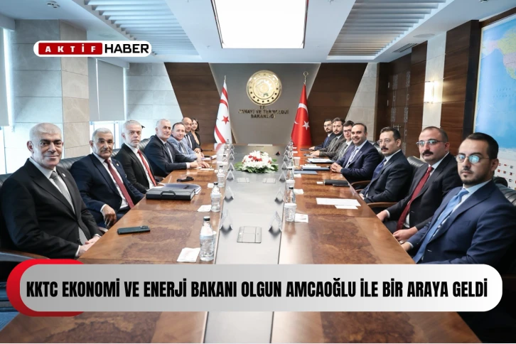  Bakan Kacır, KKTC Ekonomi ve Enerji Bakanı Olgun Amcaoğlu ile bir araya geldi...