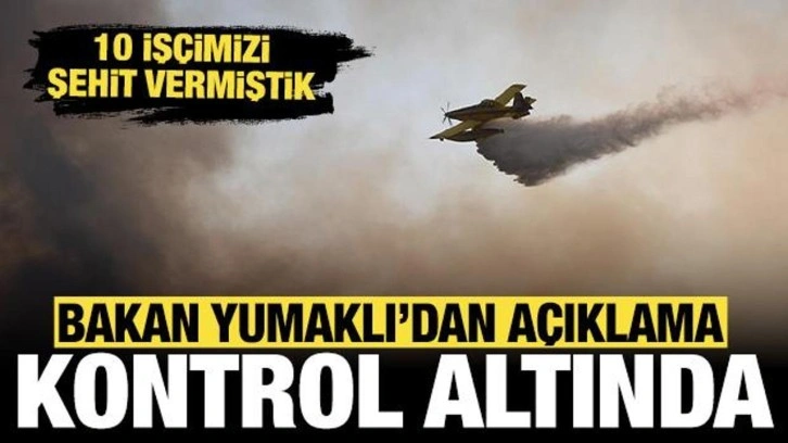Bakan Yumaklı'dan orman yangını açıklaması: Kontrol altına alındı!