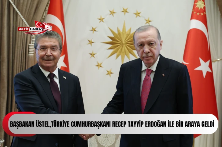 Başbakan &Uuml;nal &Uuml;stel Ankara&rsquo;da T&uuml;rkiye Cumhurbaşkanı Recep Tayyip Erdoğan ve Cumhurbaşkanı Yardımcısı Cevdet Yılmaz ile bir araya geldi.