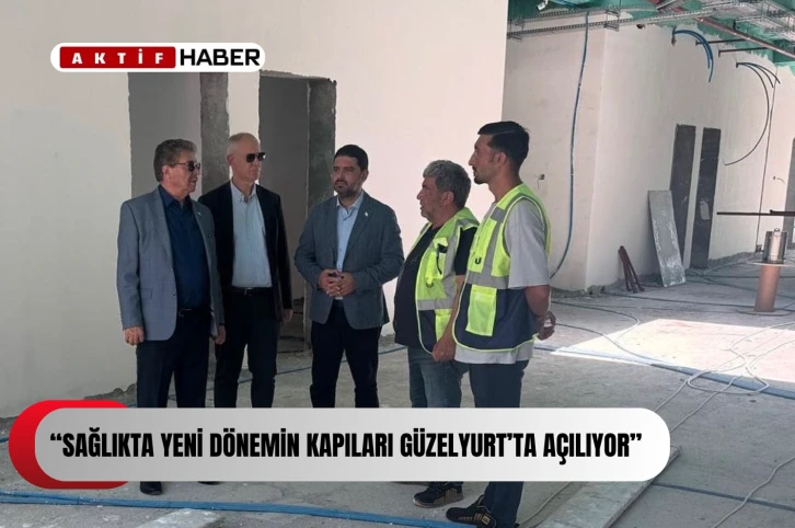 Başbakan Üstel Güzelyurt Devlet Hastanesi inşaatını inceledi