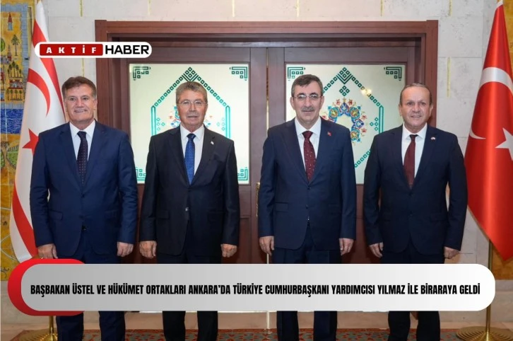 Başbakan Üstel ve hükümet ortakları Ankara’da Türkiye Cumhurbaşkanı Yardımcısı Yılmaz ile biraraya geldi