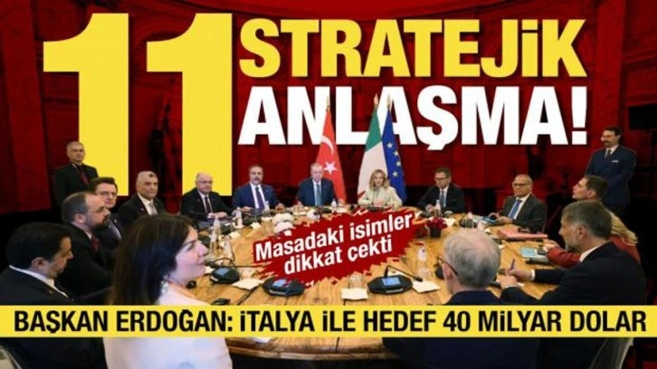 Başkan Erdoğan'dan İtalya'da önemli mesaj: Yeni ticaret hedefi 40 milyar dolar