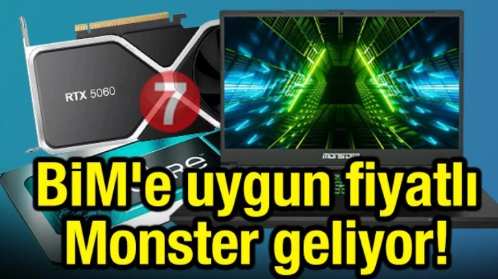 BİM uygun fiyatlı RTX 5060'lı Monster oyun bilgisayarı satacak! İşte satış tarihi