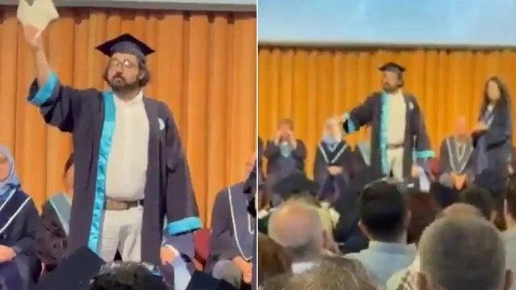 Boğaziçi Üniversitesi mezuniyet töreninde diploma yırtan öğrenci hakkında karar verildi