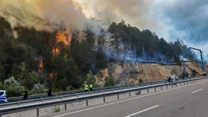 Bolu'da orman yangını başladı: Havadan ve karadan müdahale sürüyor