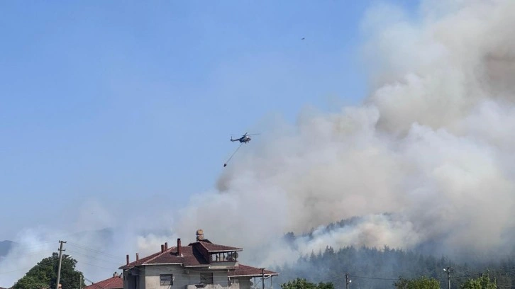 Bursa'nın Orhaneli ilçesinde yangın! Ekipler müdahale ediyor