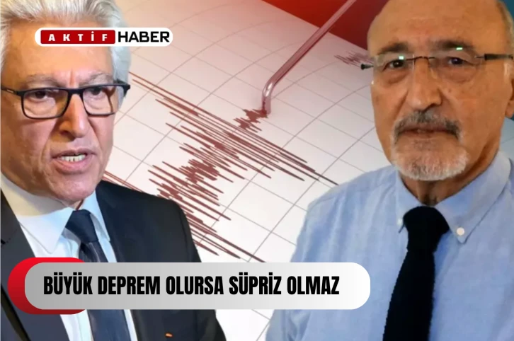 BÜYÜK DEPREM OLURSA SÜRPRİZ OLMAZ...