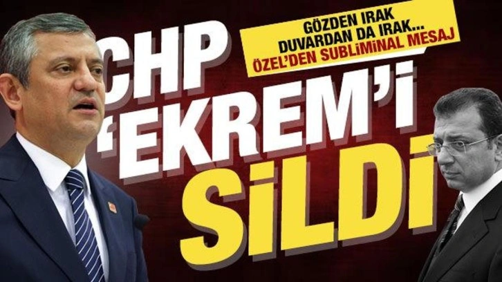 CHP, İmamoğlu&rsquo;nu sildi: Cumhurbaşkanlığı Aday Ofisi&rsquo;nde &Ouml;zel&rsquo;den &lsquo;aday benim&rsquo; pozu