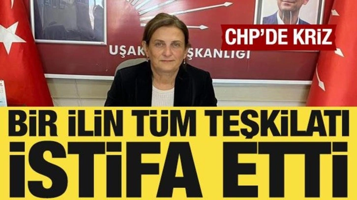 CHP Uşak İl ve Merkez İlçe yönetimleri istifa etti
