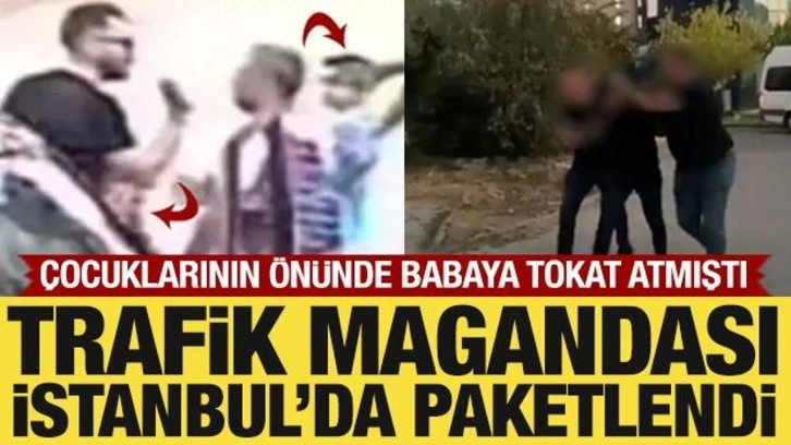 Çocuklarının önünde babaya tokat atmıştı: İstanbul'da yakalandı