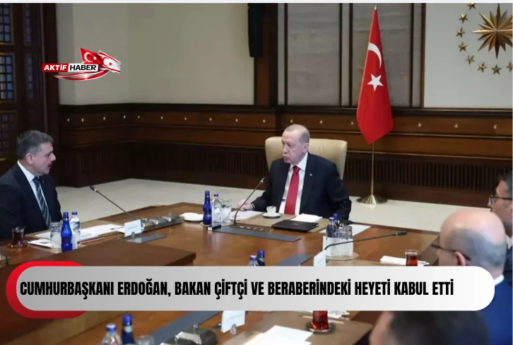 Cumhurbaşkanı Erdoğan, Bakan &Ccedil;ift&ccedil;i ve beraberindeki heyeti kabul etti...