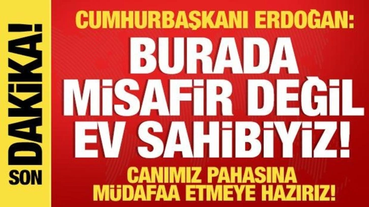 Cumhurbaşkanı Erdoğan'dan KKTC'de tarihi açıklamalar