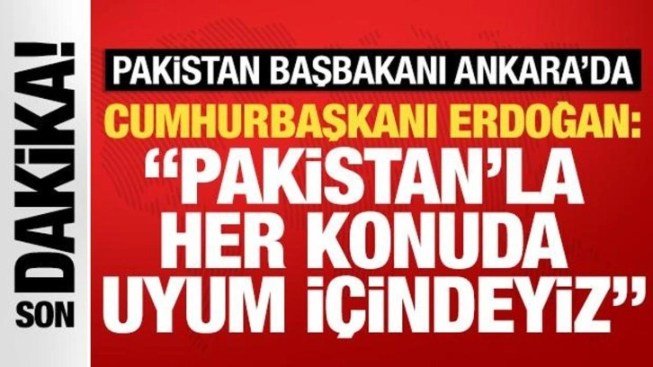 Cumhurbaşkanı Erdoğan ve Pakistan Başbakanı Şerif'ten ortak basın toplantısı