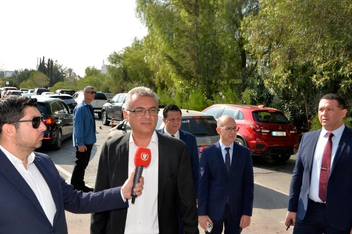  Cumhurbaşkanı Erhürman Metehan Sınır Kapısı'nda incelemelerde bulundu