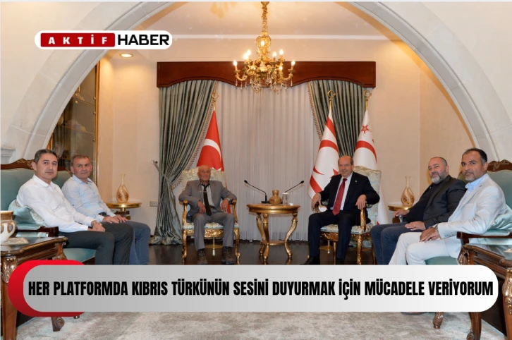 Cumhurbaşkanı Ersin Tatar Bank-Sen Başkanı ve Yönetim Kurulu’nu kabul etti