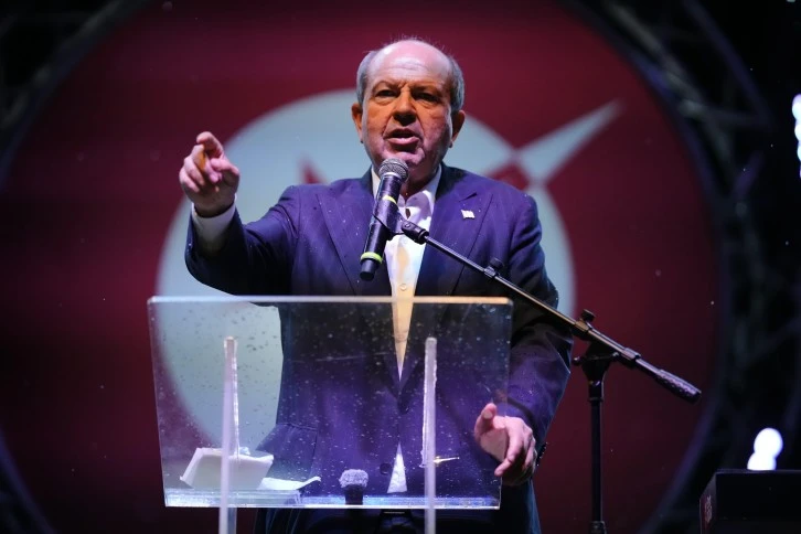  Cumhurbaşkanı Tatar, Lefke’de miting düzenledi