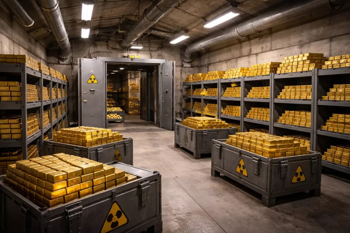 Dev şirket milyarlarca dolarlık altını n&uuml;kleer sığınakta saklamaya başladı