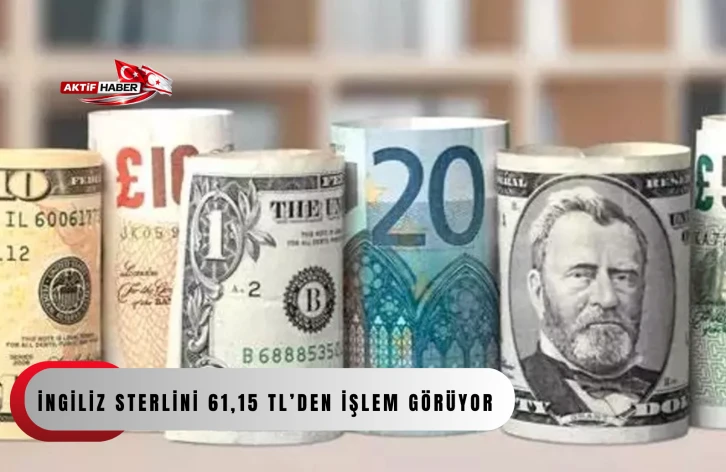Dolar 45,25, euro 52,95, İngiliz sterlini 61,15 TL
