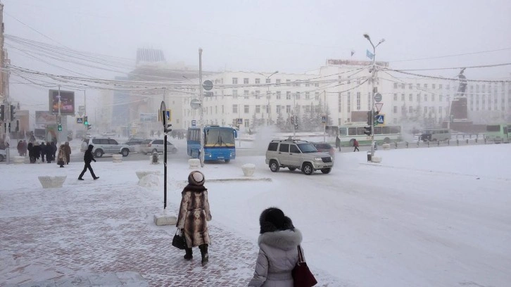 D&uuml;nyanın en soğuk şehri, eksi 45 dereceyi g&ouml;rd&uuml;