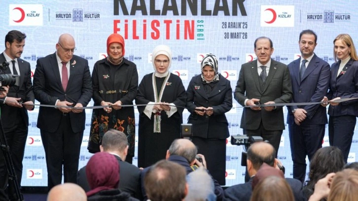 Emine Erdoğan: Filistin'de tek bir &ccedil;i&ccedil;ek bile solsa mutlaka sanata konu olmalıdır