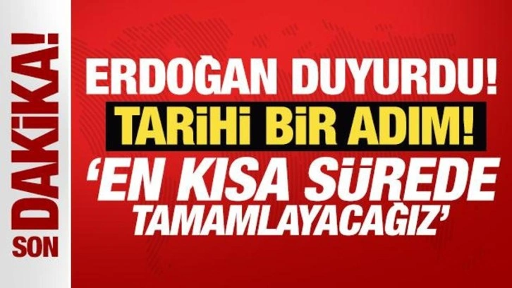 Erdoğan'dan Azerbaycan açıklaması: En kısa zamanda tamamlamayı hedefliyoruz