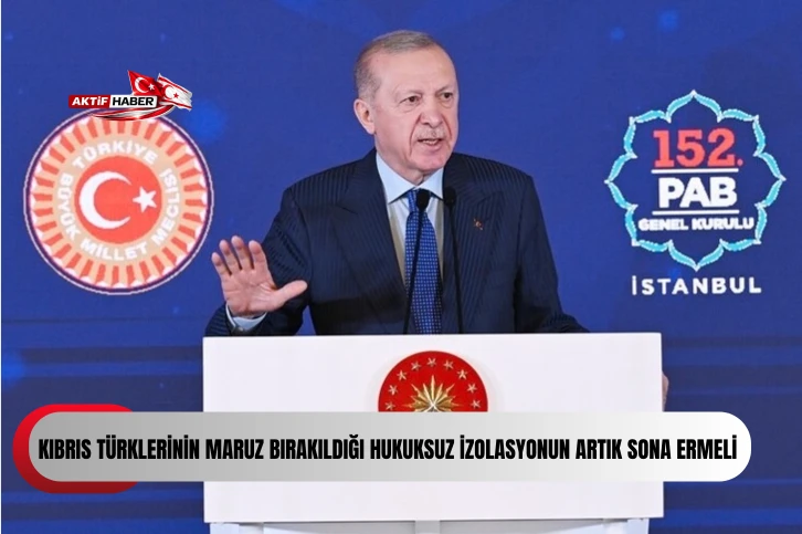  Erdoğan: &ldquo;Kıbrıs meselesinde adil, kalıcı ve s&uuml;rd&uuml;r&uuml;lebilir bir &ccedil;&ouml;z&uuml;me varılmasının zamanı &ccedil;oktan geldi&rdquo;