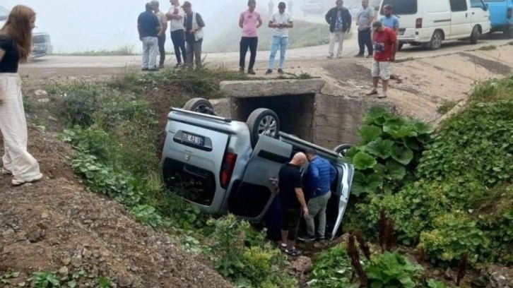 Gümüşhane’de yayla yolunda kaza: 4 yaralı