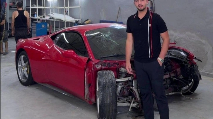 Hurdaya dönen 15 milyonluk Ferrari'nin sahibi: "Binemeden gitti"