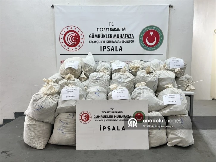 İpsala Sınır Kapısı'nda 2 ayda 503 kilogram uyuşturucu ele geçirildi