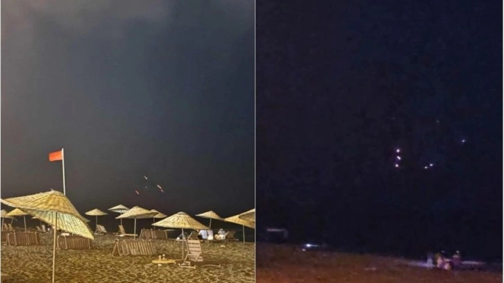 İran'ın fırlattığı füzeler Hatay semalarında görüldü