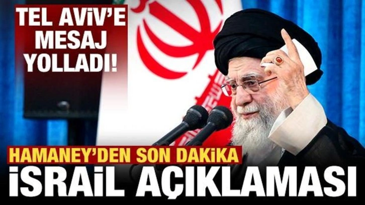 İran lideri Hamaney'den son dakika açıklamalar! İsrail'e net mesaj