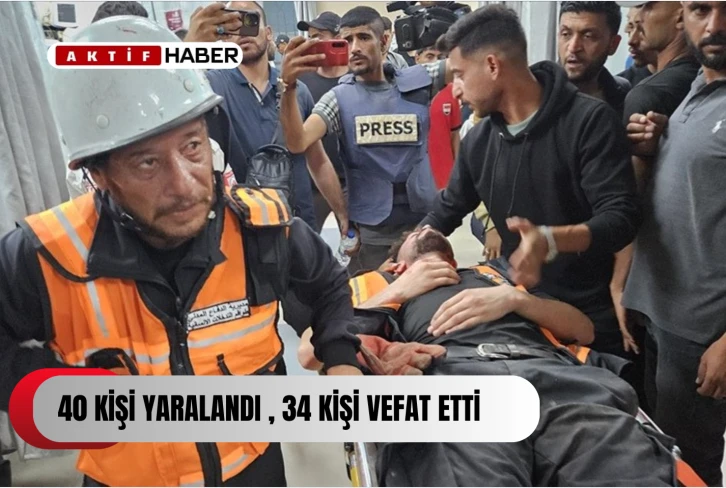 İsrail, Gazze'de hastane ve çevresini bombaladı..
