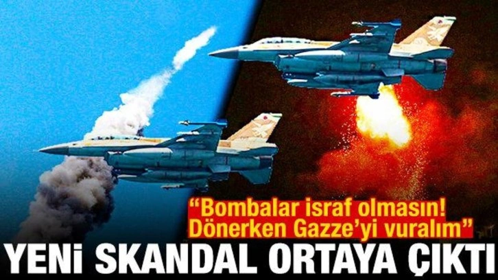 İsrail uçakları İran'dan dönerken Gazze'yi bombaladı