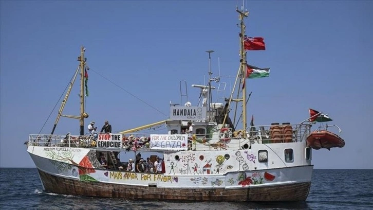 İsrail yasa dışı olarak kaçırmıştı! Hanzala aktivistleri Aşdod Limanı’nında