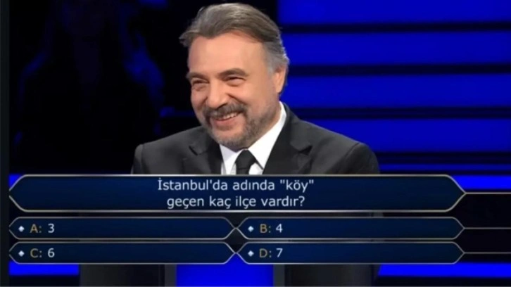 İstanbul'da adında "k&ouml;y" ge&ccedil;en ka&ccedil; il&ccedil;e vardır?