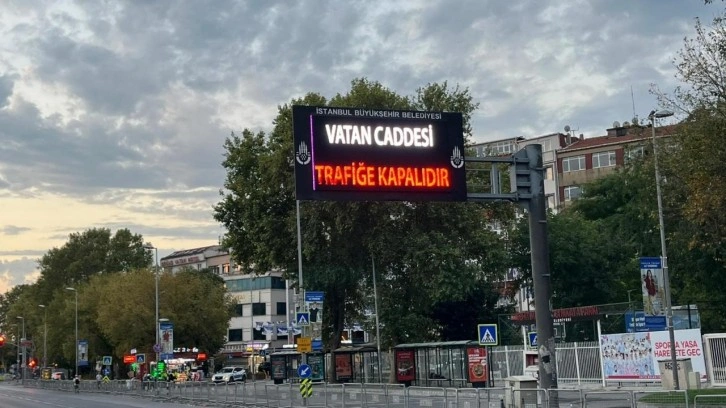 İstanbul'da bugün bazı yollar trafiğe kapatıldı