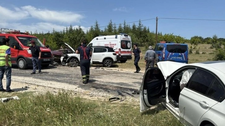 Kırklareli'nde zincirleme kaza: 4 yaralı