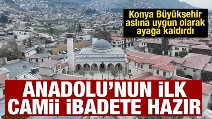 Konya B&uuml;y&uuml;kşehir, Habib-i Neccar Camii&rsquo;nin restorasyonunu tamamladı