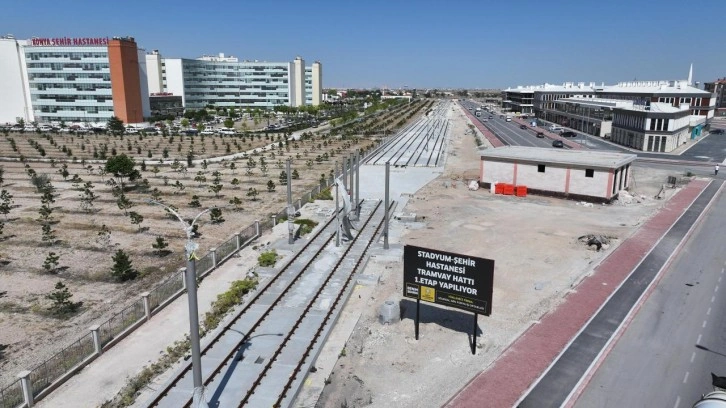 Konya'da Stadyum-Şehir Hastanesi Tramvayı 2. Etap temeli atılacak