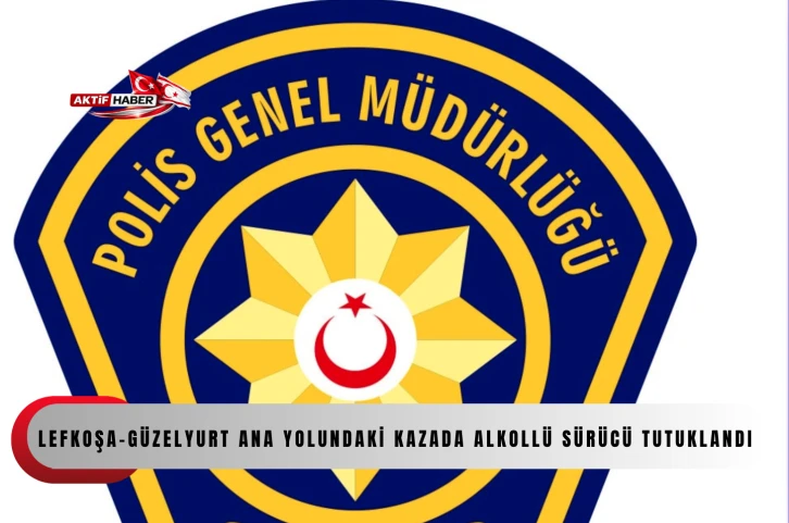  Lefkoşa-G&uuml;zelyurt ana yolundaki kazada alkoll&uuml; s&uuml;r&uuml;c&uuml; tutuklandı
