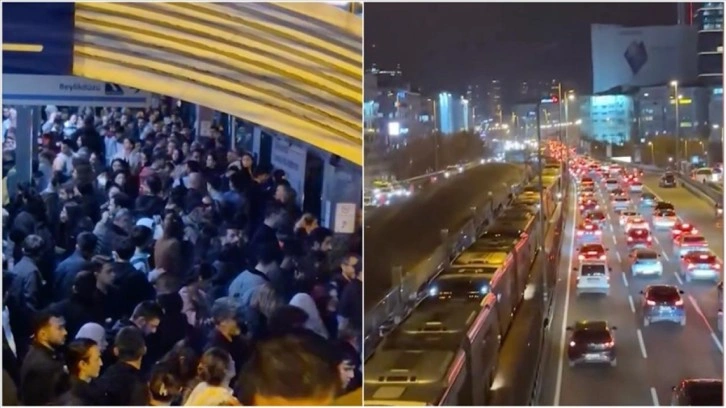 Mecidiyek&ouml;y'de metrob&uuml;s arızası seferleri aksattı