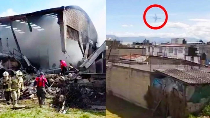 Meksika'da u&ccedil;ak d&uuml;şt&uuml;! &Ccedil;ok sayıda &ouml;l&uuml; var