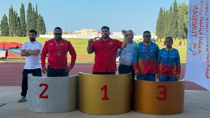 Mill sporcumuz, Tunus'ta altın madalya kazandı
