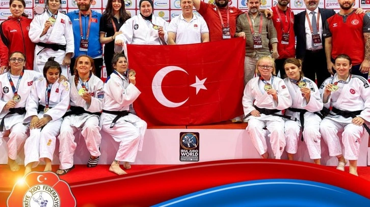 Milli kadın judocular dünya şampiyonasında altın madalya kazandı